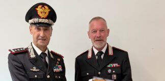I Carabinieri salutano il Luogotenente Meneguzzo: va in pensione dopo 42 anni al servizio del Mantovano