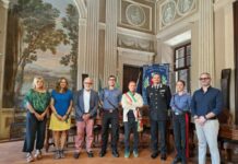 Il Sindaco Barberio dà il benvenuto al Maresciallo Anagni
