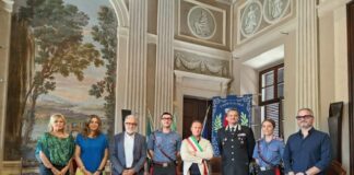 Il Sindaco Barberio dà il benvenuto al Maresciallo Anagni