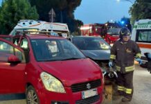 Incidente a Bagnolo San Vito: due auto si urtano, cinque feriti