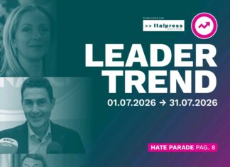 Meloni si conferma leader sui social a luglio, cresce Vannacci