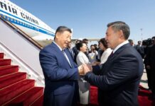 Il presidente cinese Xi Jinping in Kirghizistan per il Vertice SCO