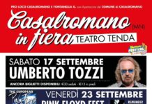 Casalromano si prepara alla grande Fiera Umberto Tozzi atteso al Teatro Tenda il 17 settembre