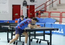 Tennis tavolo maschile – La Bagnolese lotta, ma è festa Messina (0-2)