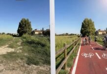 Roncoferraro: ciclabile nuova tra l’asilo e Villa Garibaldi