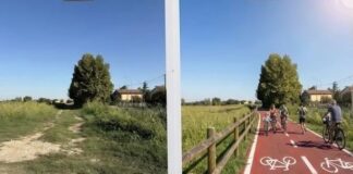 Roncoferraro: ciclabile nuova tra l’asilo e Villa Garibaldi
