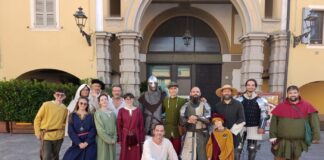 Sabbioneta – L’addio degli sbandieratori al Principe del Sacro Romano Impero