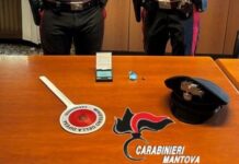 Goito, pizzicato con cocaina e hashish: denunciato 47enne per spaccio