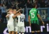 Lazio inarrestabile e al comando, Sassuolo travolto 6-2 a Reggio Emilia
