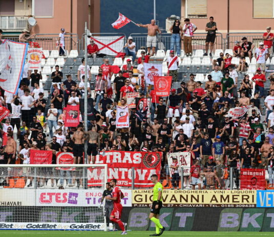 Calcio Serie B: Il Mantova sbanca Chiavari con un gol di Gliozzi. Entella al tappeto