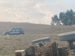 Incidente a Viadana: trattore esce di strada e finisce in un canale, ferito un 65enne