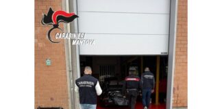 Officina fantasma a Pegognaga: sequestri e denuncia